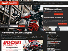 Tablet Screenshot of ducatizaragoza.com